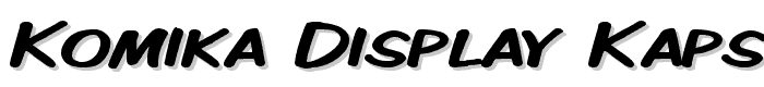 Komika Display Kaps Wide font